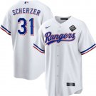 men's & youth Activewear Baseball Uniform 31 Max Scherzer Jerseys White 2023 World Series Game Shirt