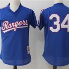 men's & youth Activewear Baseball Uniform 34 Nolan Ryan Jerseys M&N Royal 1989 Cooperstown Shirt