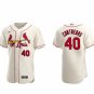 men's & youth Activewear Baseball Uniform 40 Willson Contreras Jerseys Cream Alternate Elite Shirt