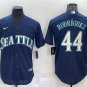 men's & youth Activewear Baseball Uniform 44 Julio Rodr&Atilde;&shy;guez Jerseys Navy Alternate Player Shirt