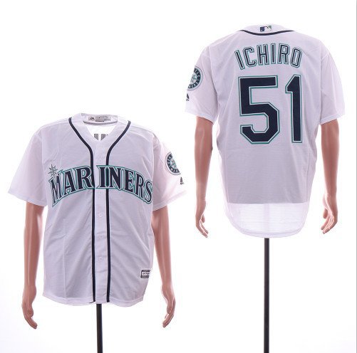 men's & youth Activewear Baseball Uniform 51 Ichiro Suzuki Jerseys White Throwback CoolBase Shirt