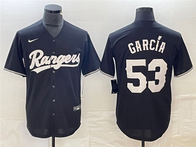 men's & youth Activewear Baseball Uniform 53 Adolis Garcia Jerseys Black Collection CoolBase Shirt