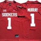 men's & youth Activewear Football Uniform #1 Kyler Murray Jerseys Red OK Sooners College Shirt