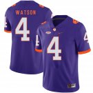 men's & youth Activewear Football Uniform #4 Deshaun Watson Jerseys Purple Tigers College Shirt