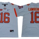 men's & youth Activewear Football Uniform #16 Trevor Lawrence Jerseys White Tigers College Shirt