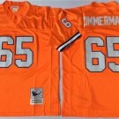 mens & youth Activewear Football Uniform #65 Gary Zimmerman Jerseys Vintage Orange Throwback Shirt