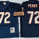 men's & youth Activewear Football Uniform #72 William Perry Jerseys M&N Vintage Navy Throwback Shirt