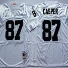 men's & youth Activewear Football Uniform #87 Dave Casper Jerseys M&N Vintage White Throwback Shirt