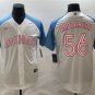 men's & youth Mexico Uniform 56 Randy Arozarena Jerseys White Blue 2023 World Baseball Classic Shirt
