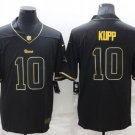 men's Activewear Football LA Rams Uniform #10 Cooper Kupp Jerseys Black Golded Edition Limited Shirt