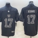 men's Activewear Football Raiders Uniform #17 Davante Adams Jerseys Black RFLCTV Limited Shirt