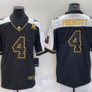 men's Activewear Football Uniform #4 Dak Prescott Jerseys Thanksgiving Black Gold Limited Shirt