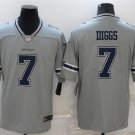 men's Activewear Football Uniform #7 Trevon Diggs Jerseys Gray Inverted Limited Shirt