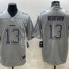 men's Activewear Football Uniform #13 Hunter Renfrow Jerseys Gray Atmosphere Fashion Limited Shirt