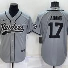 men's Activewear Football Uniform #17 Davante Adams Jerseys Gray Baseball CoolBase Shirt