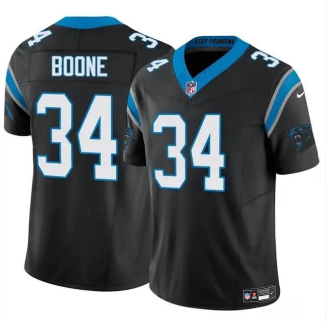 Carolina Panthers Mike Boone Black 2024 F.U.S.E. Vapor Limited Jersey