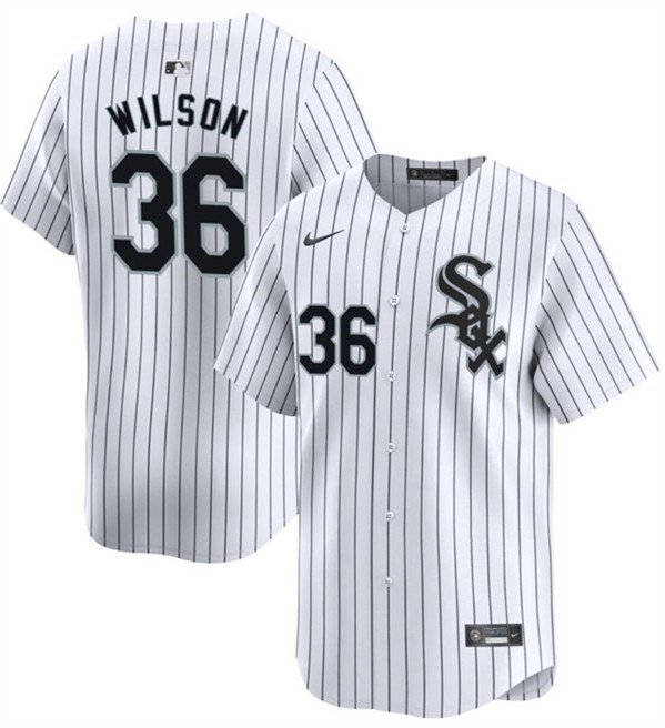 Chicago White Sox Steven Wilson 2024 Home Jersey White