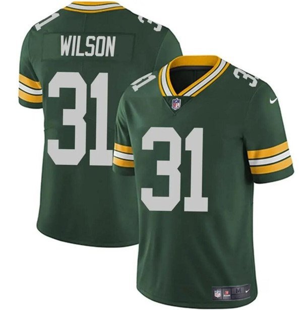 Green Bay Packers Emanuel Wilson Green Vapor Limited Football Jersey