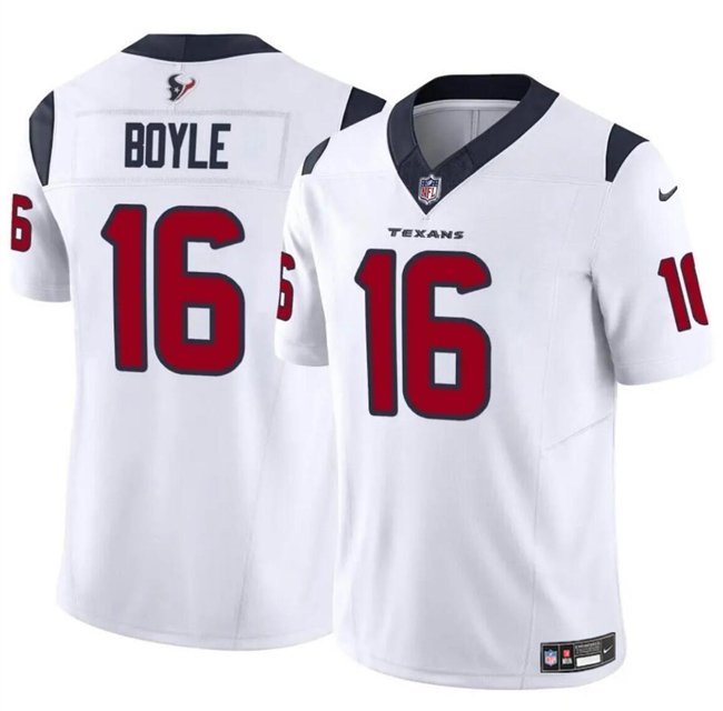 Houston Texans Tim Boyle White 2024 F.U.S.E Vapor Untouchable Jersey