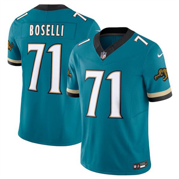 Jaguars Tony Boselli Teal 2024 F.U.S.E. Prowler Throwback Limited Football Jersey