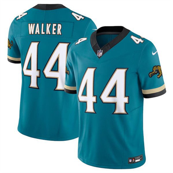 Jaguars Travon Walker Teal 2024 F.U.S.E. Prowler Throwback Limited Football Jersey