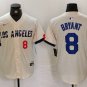 Los Angeles Dodgers Kobe Bryant Number Cream Blue 2024 City Jersey