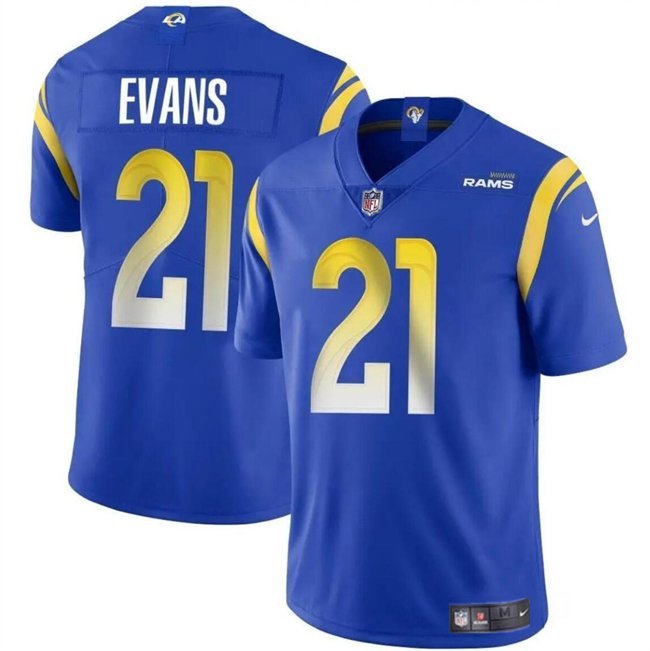 Los Angeles Rams Zach Evans Blue 2024 Vapor Untouchable Stitched Jersey
