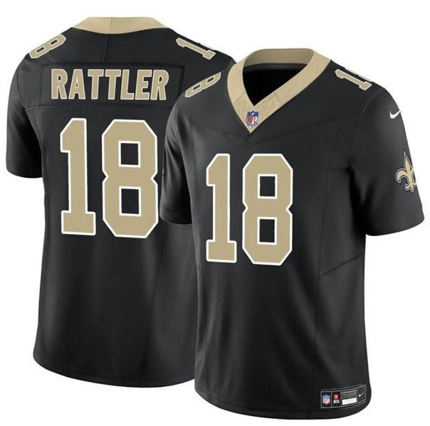 New Orleans Saints Spencer Rattler Black F.U.S.E. Vapor Limited Football Jersey