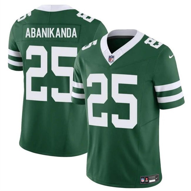 New York Jets Israel Abanikanda 2023 F.U.S.E. Green Vapor Jersey