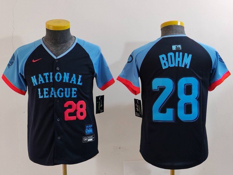 Phillies Alec Bohm National League Navy 2024 All-Star Game Jersey