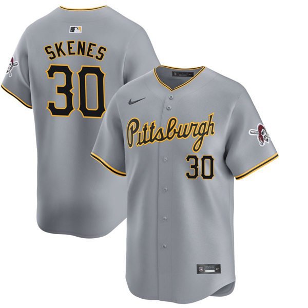 Pittsburgh Pirates Paul Skenes Gray Road Limited Player Jersey