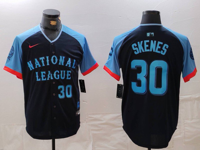 Pittsburgh Pirates Paul Skenes Number Navy 2024 All Star Jersey