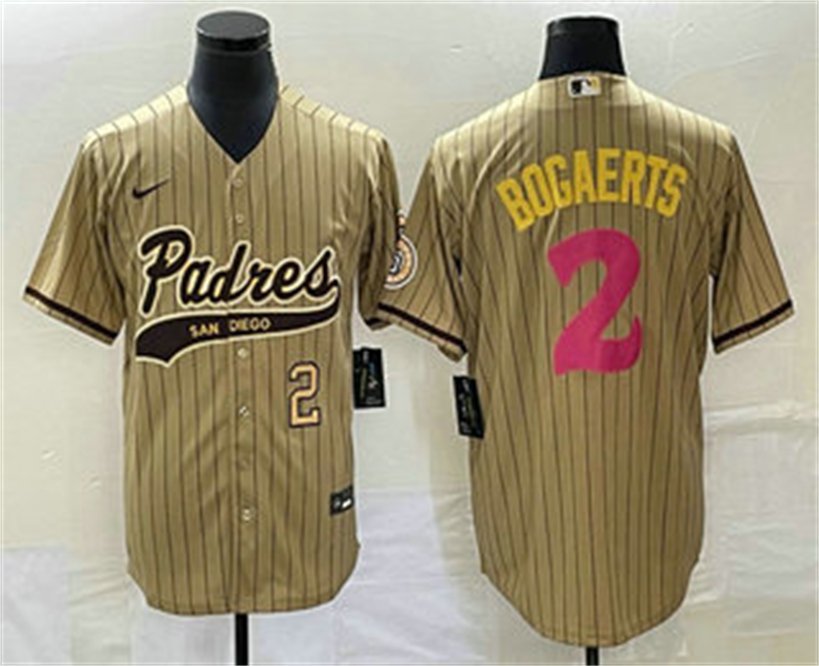 San Diego Padres Xander Bogaerts Number Tan 2023 City Jersey