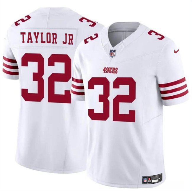 San Francisco 49ers Patrick Taylor Jr White 2024 F.U.S.E. Vapor Jersey