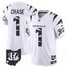 Cincinnati Bengals Ja'Marr Chase White 2024 F.U.S.E. Special Vapor Football Jersey