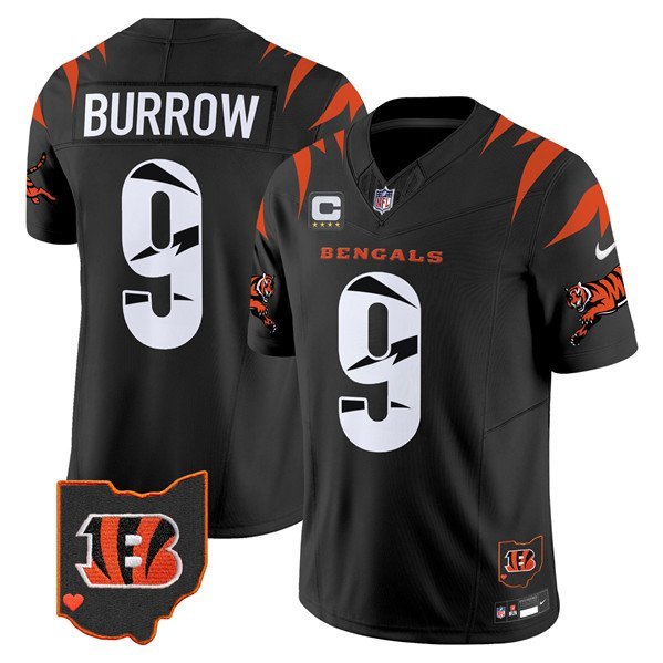 Cincinnati Bengals Joe Burrow Black F.U.S.E. Special Vapor Football Jersey