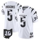 Cincinnati Bengals Tee Higgins White 2024 F.U.S.E. Special Vapor Football Jersey