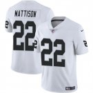 Las Vegas Raiders #22 Alexander Mattison White 2024 Vapor Football Stitched Jersey