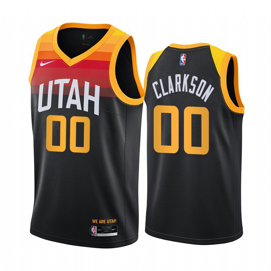 Men & Youth #00 Jordan Clarkson Utah Jazz City Edition Black Jersey