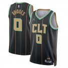 Men & Youth #0 Miles Bridges Charlotte Hornets 2022-23 City Edition Black Jersey