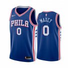 Men & Youth #0 Tyrese Maxey Philadelphia 76ers Icon Edition Blue Jersey