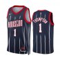 Men & Youth #1 Amen Thompson Houston Rockets 2022-23 City Edition Navy Blue Jersey