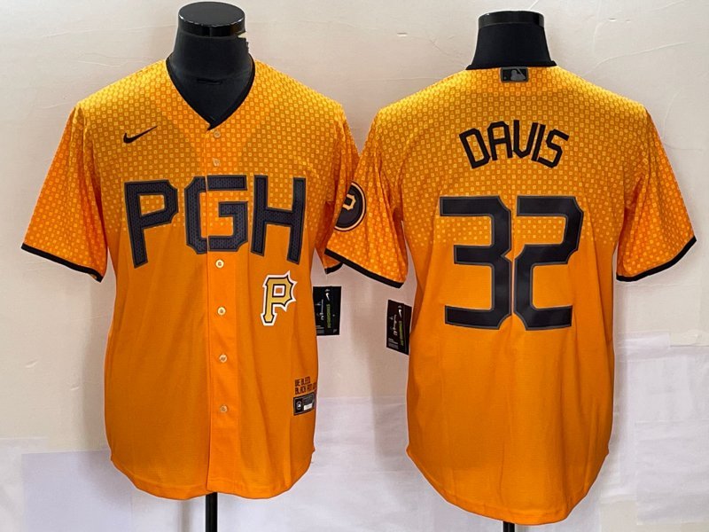 Men's & Youth Pirates Henry Davis Gold 2023 City Jersey