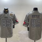 Men's 49ers #85 George Kittle Retro Limited Jersey Grey