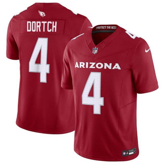 Men's Arizona Cardinals #4 Greg Dortch Red 2024 F.U.S.E. Football Stitched Jersey