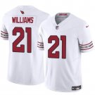Men's Arizona Cardinals #21 Garrett Williams White 2024 F.U.S.E. Vapor Untouchable Jersey