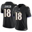 Men's Baltimore Ravens #18 Diontae Johnson Black 2023 F.U.S.E. Vapor Limited Football Jersey