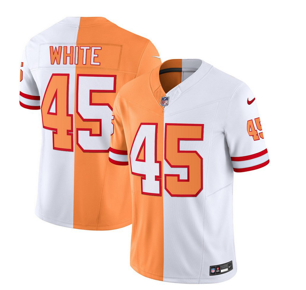 Men's Buccaneers Devin White 2023 F.U.S.E. Split Throwback Limited Jersey