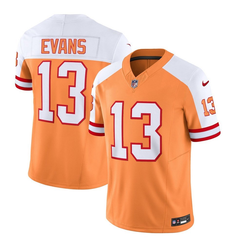 Men's Buccaneers Mike Evans Orange 2023 F.U.S.E. Vapor Limited Retro Jersey