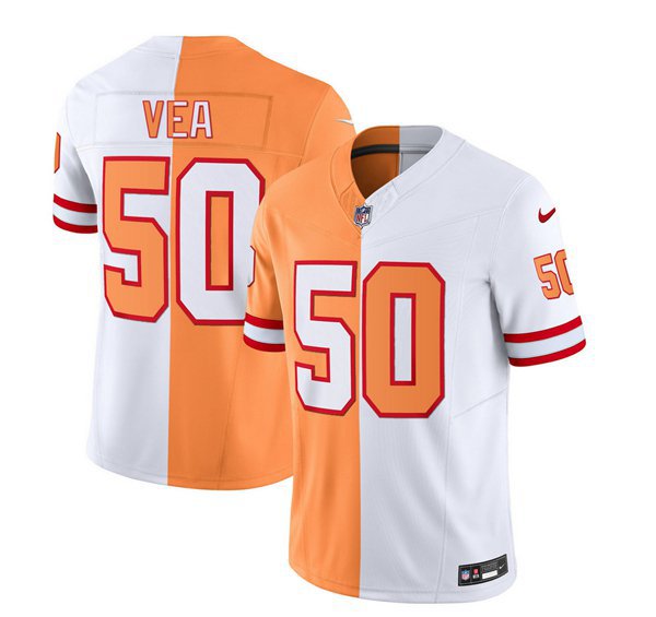 Men's Buccaneers Vita Vea 2023 F.U.S.E. Split Throwback Limited Jersey